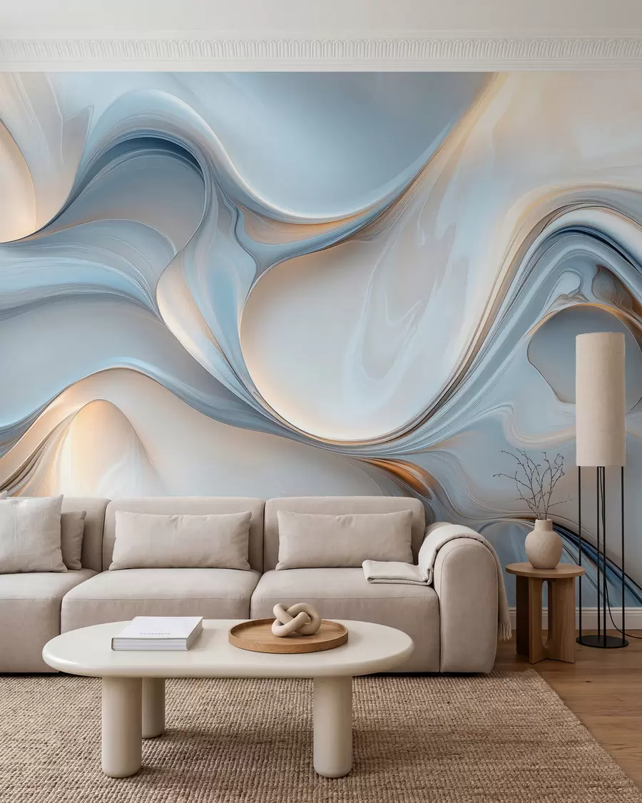 Murale Papier peint dans le style de la texture liquide w02909