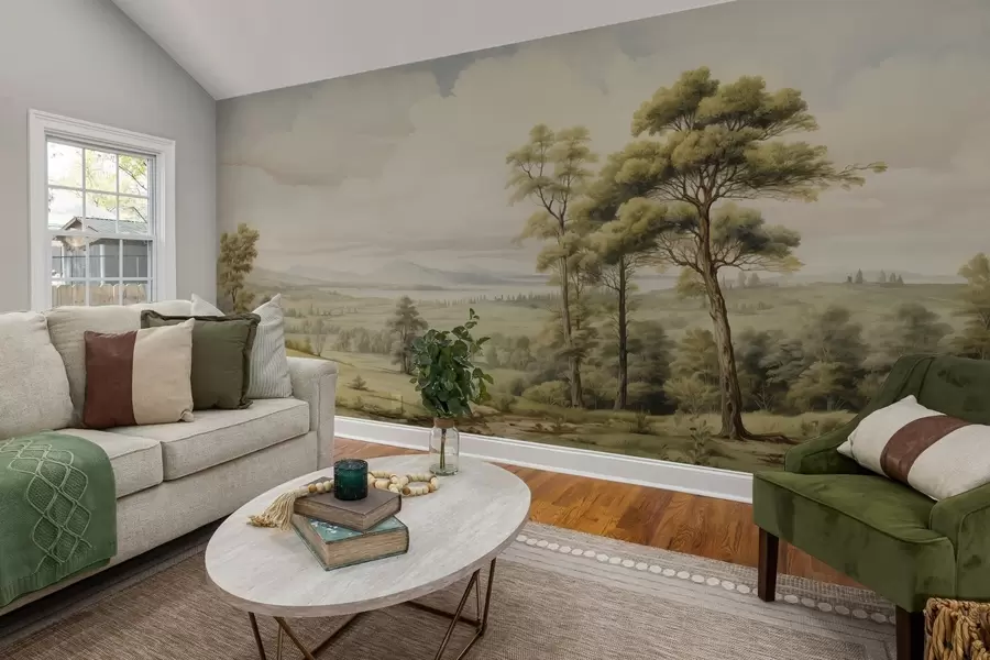 Fototapete Moderne Aquarelllandschaft w02978