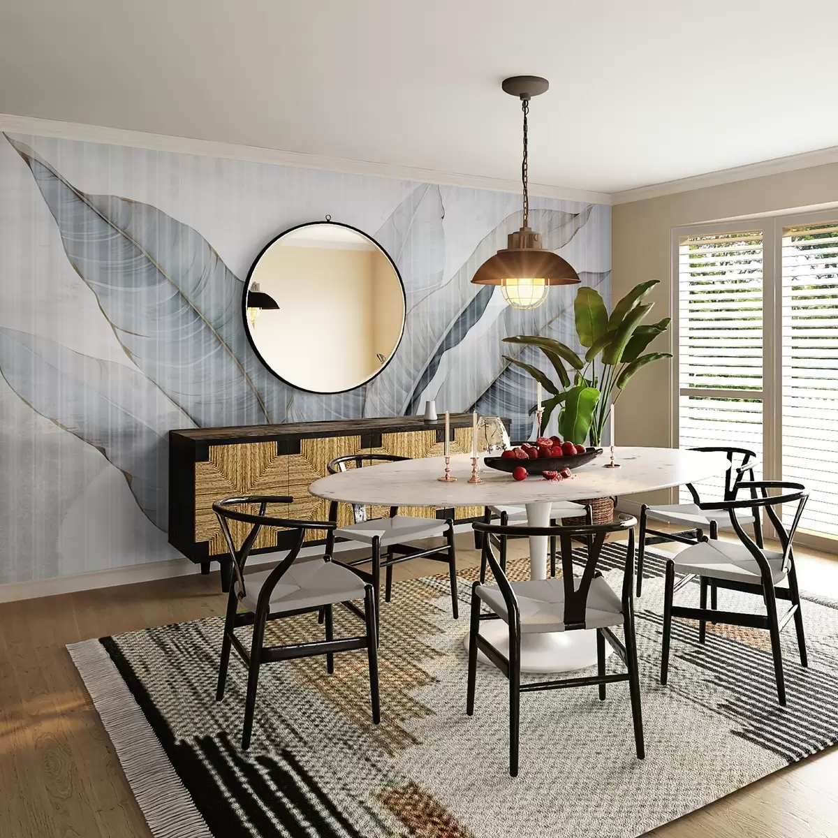 fototapeter Store blade på væggen w02982