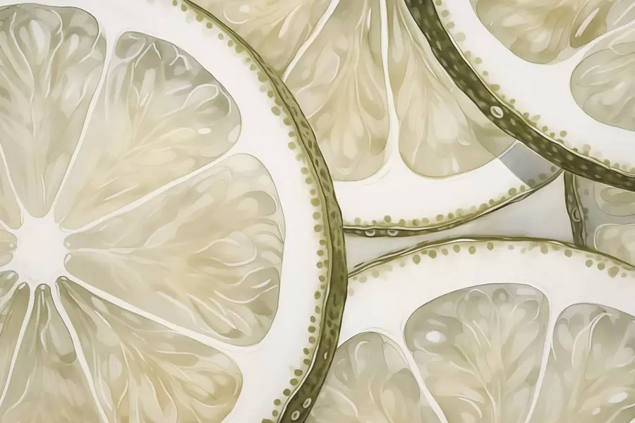 Fototapete Zitruskreise Nachahmung Aquarell w03026v1