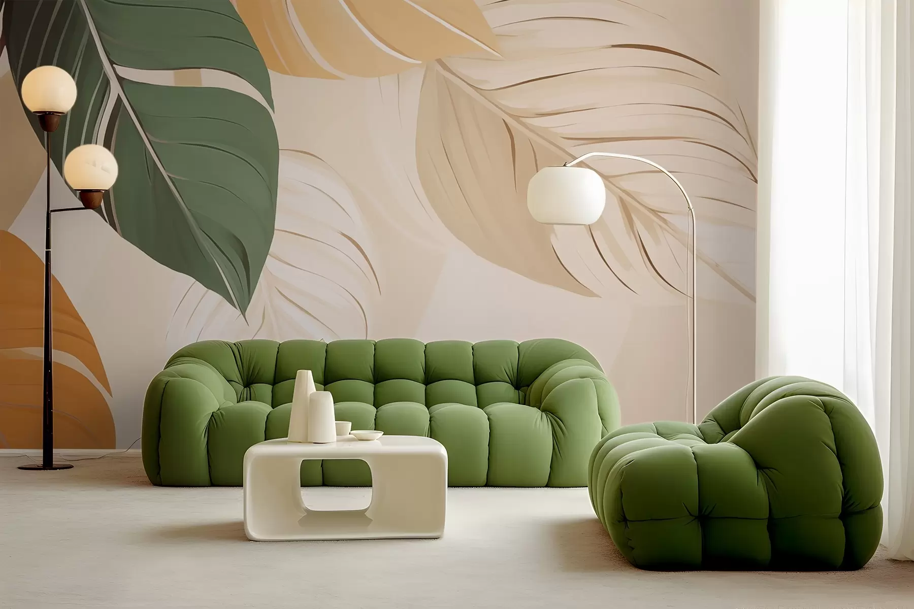 fototapeter Tropisk løv w02996