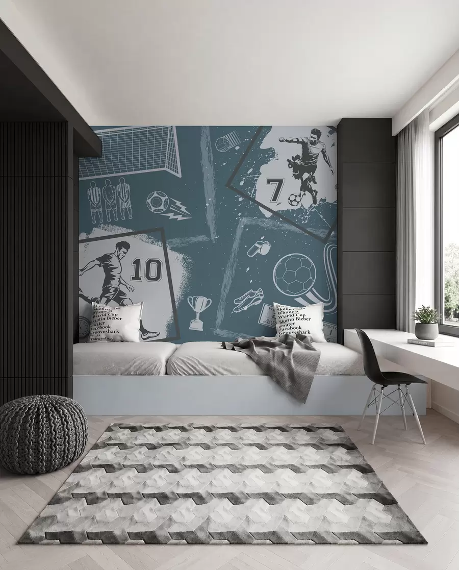 Murale Carnet de football w03122