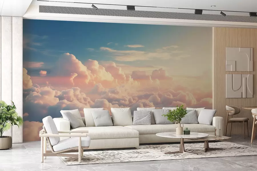 Fototapete Zarte Wolken am Himmel w08803