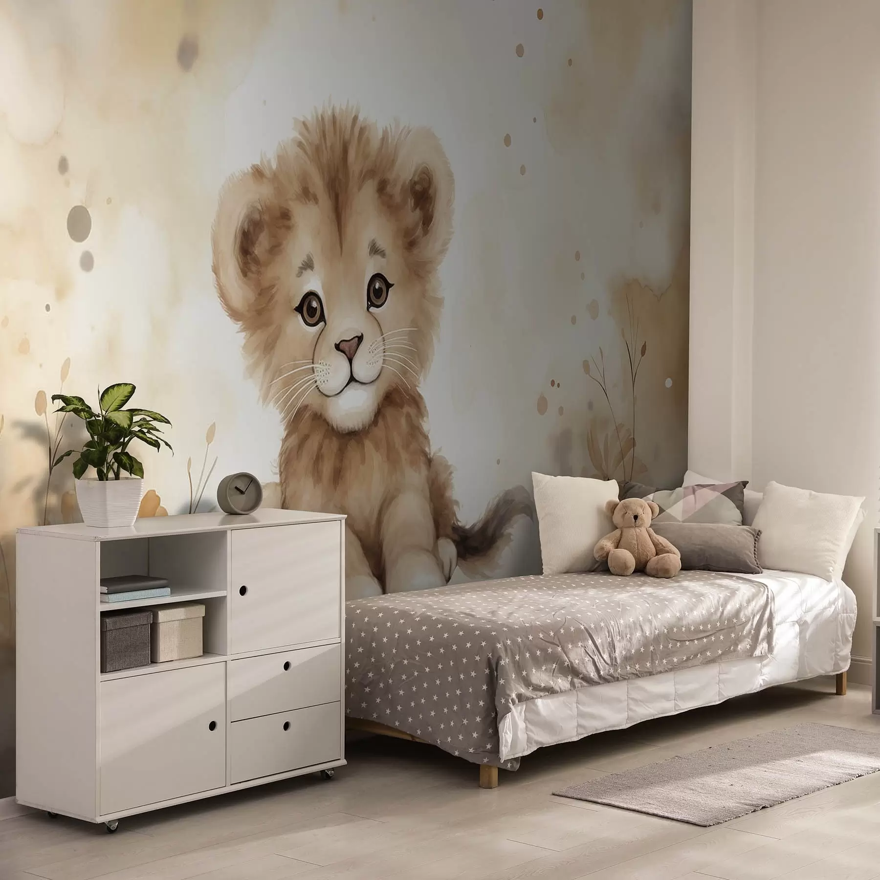 Murale Petit lionceau w08844
