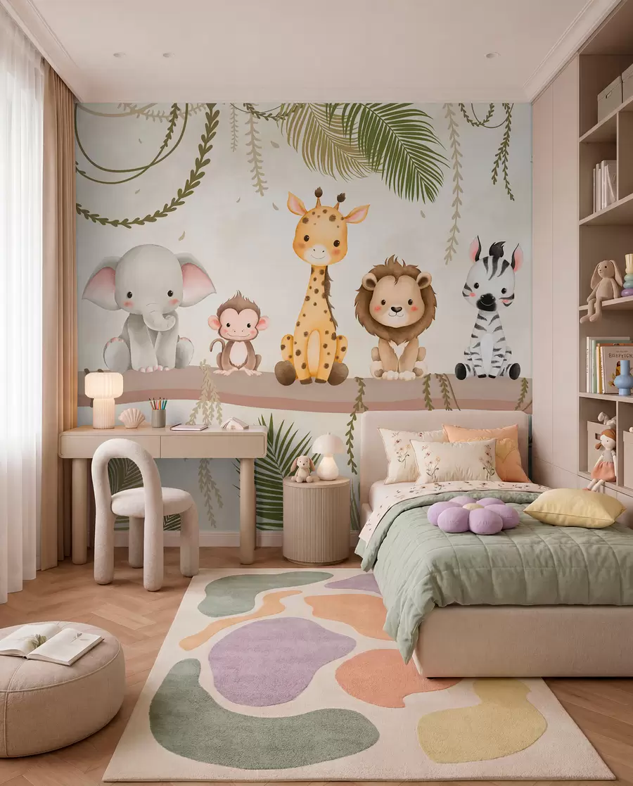 Fototapete Kleine Dschungelfreunde w03166
