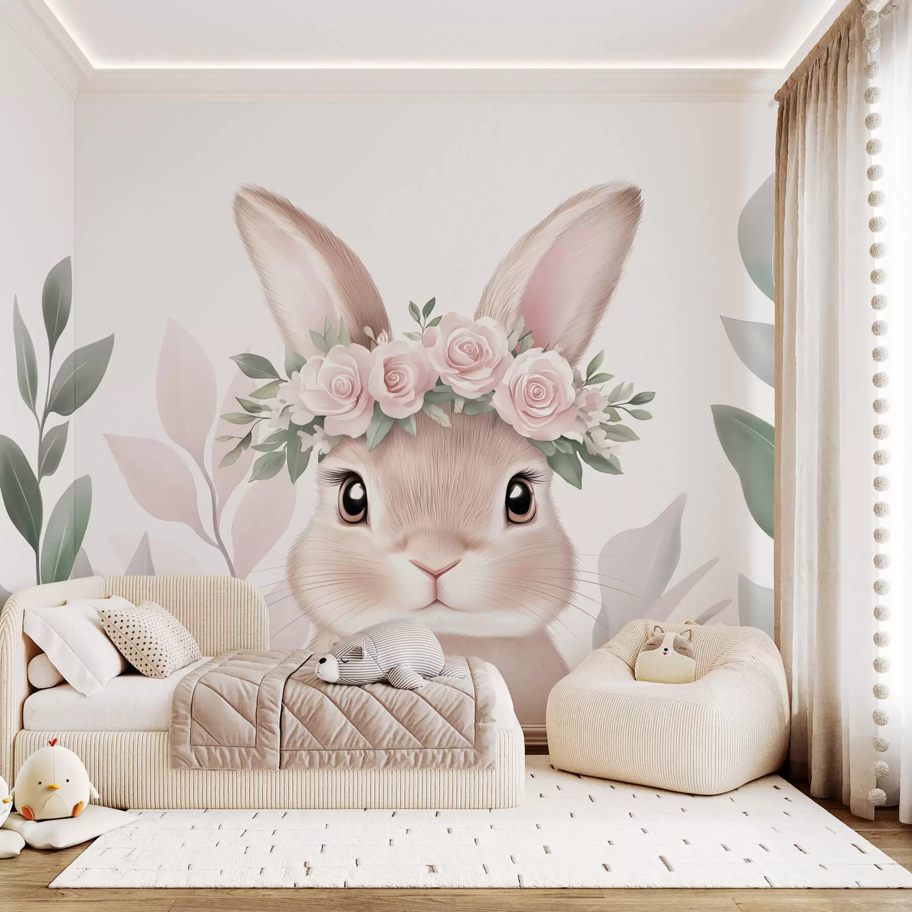 Murale Gros lapin mignon w03169