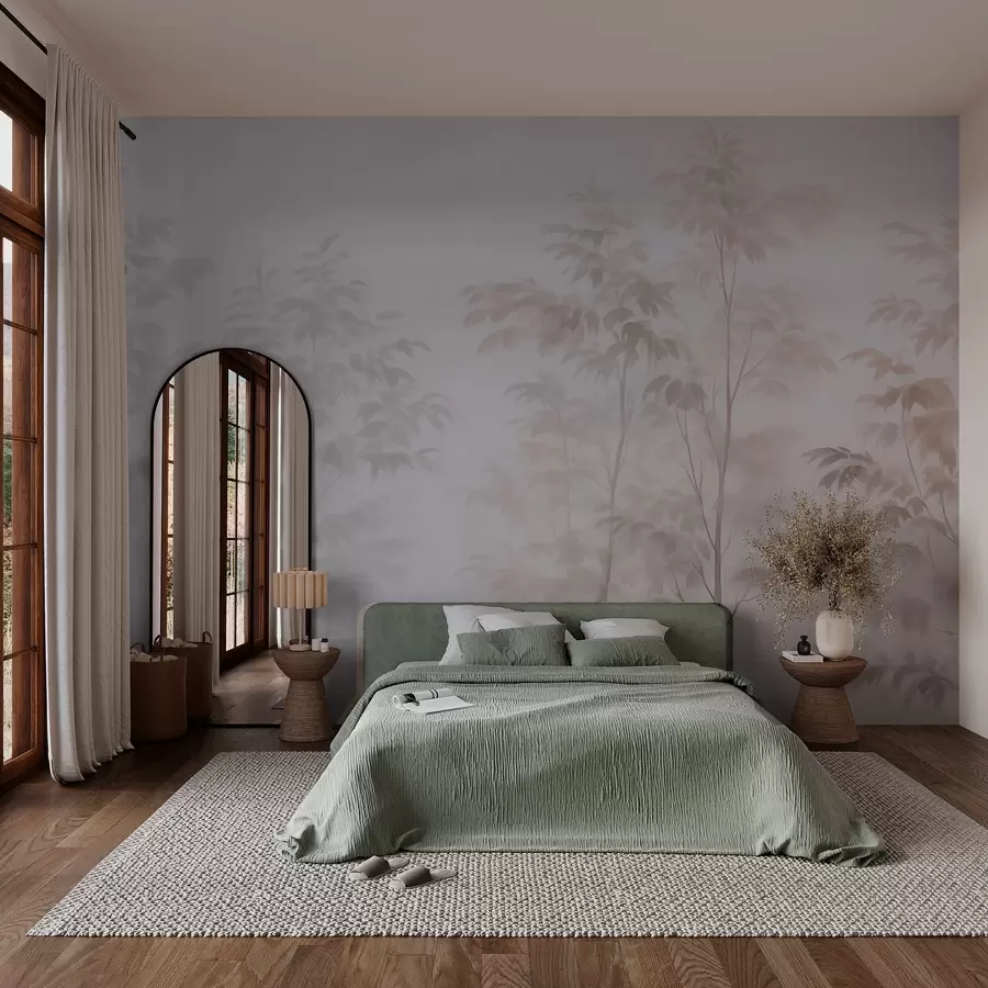 Fototapete Bäume Nachahmung Aquarell w03474v1