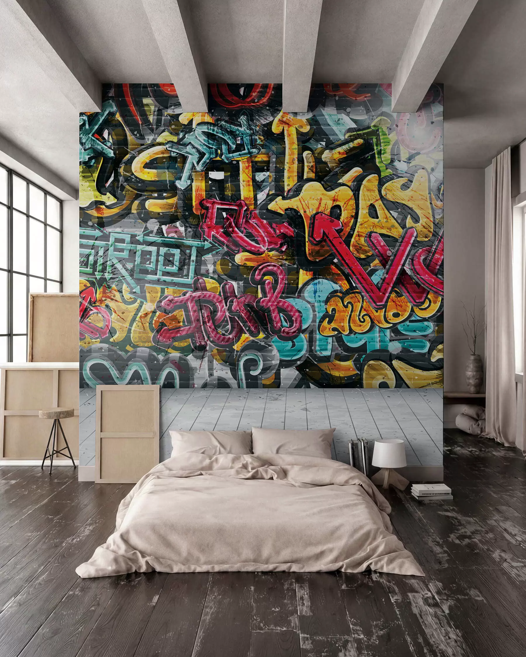 Fototapete Graffiti in voller Farbe u56045