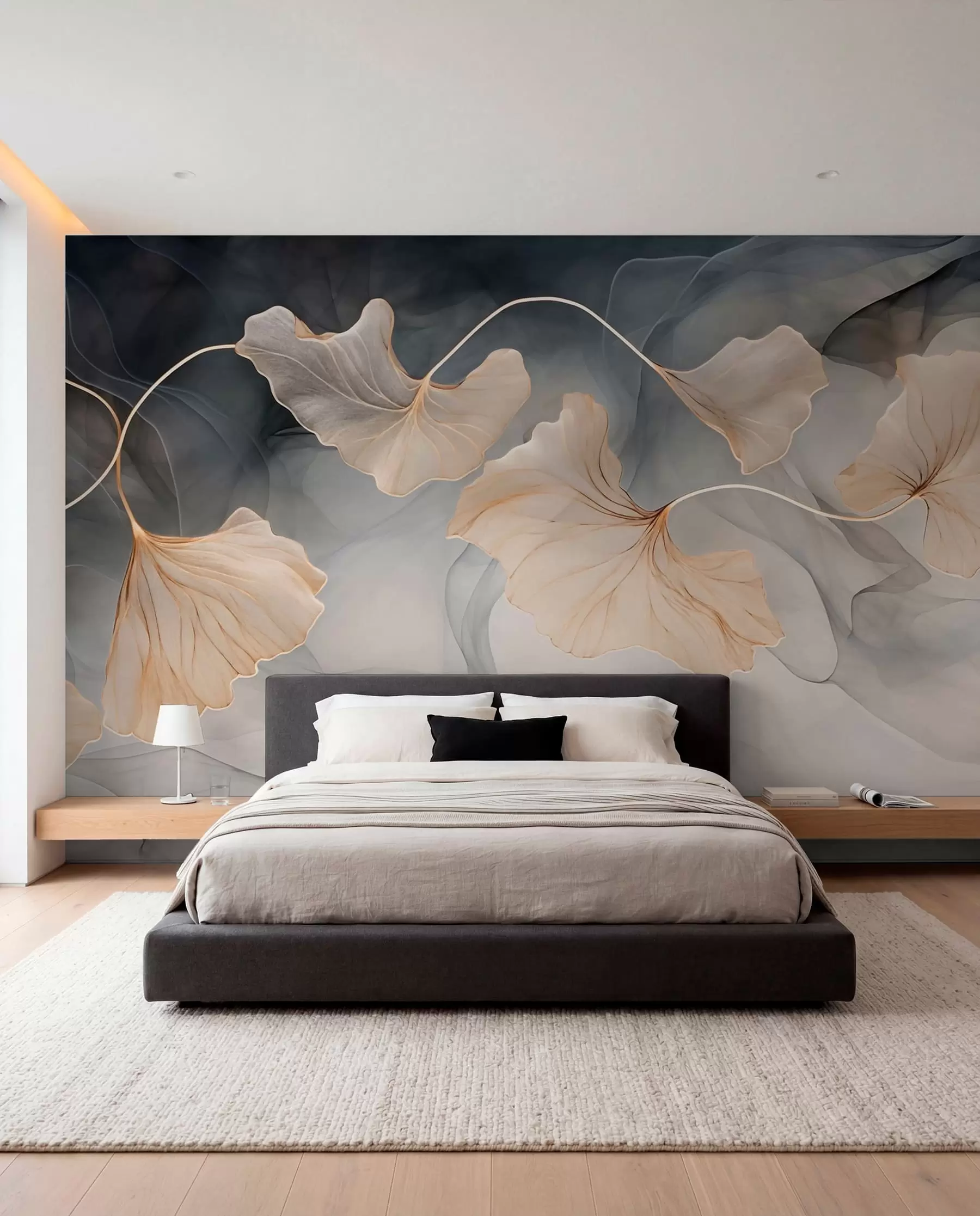 Murale Image abstraite de ginkgo w03511