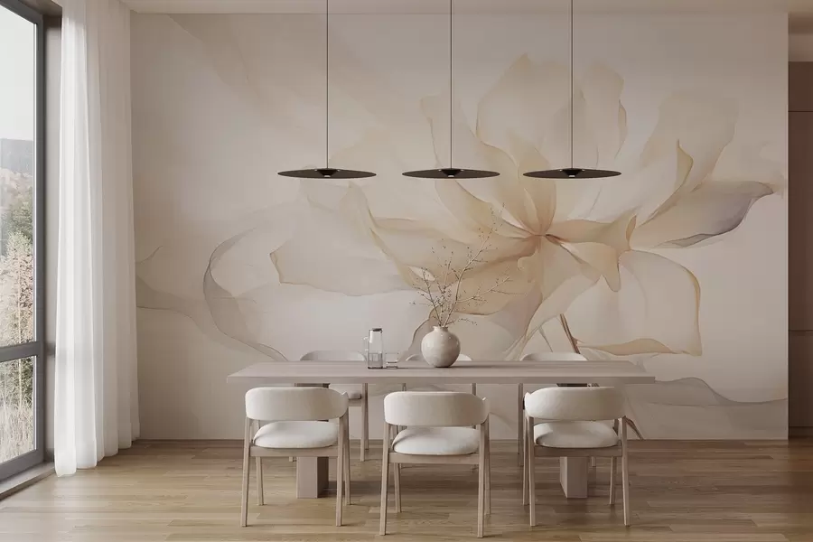 Fototapete Trendige Blume in Pastellfarben w03605