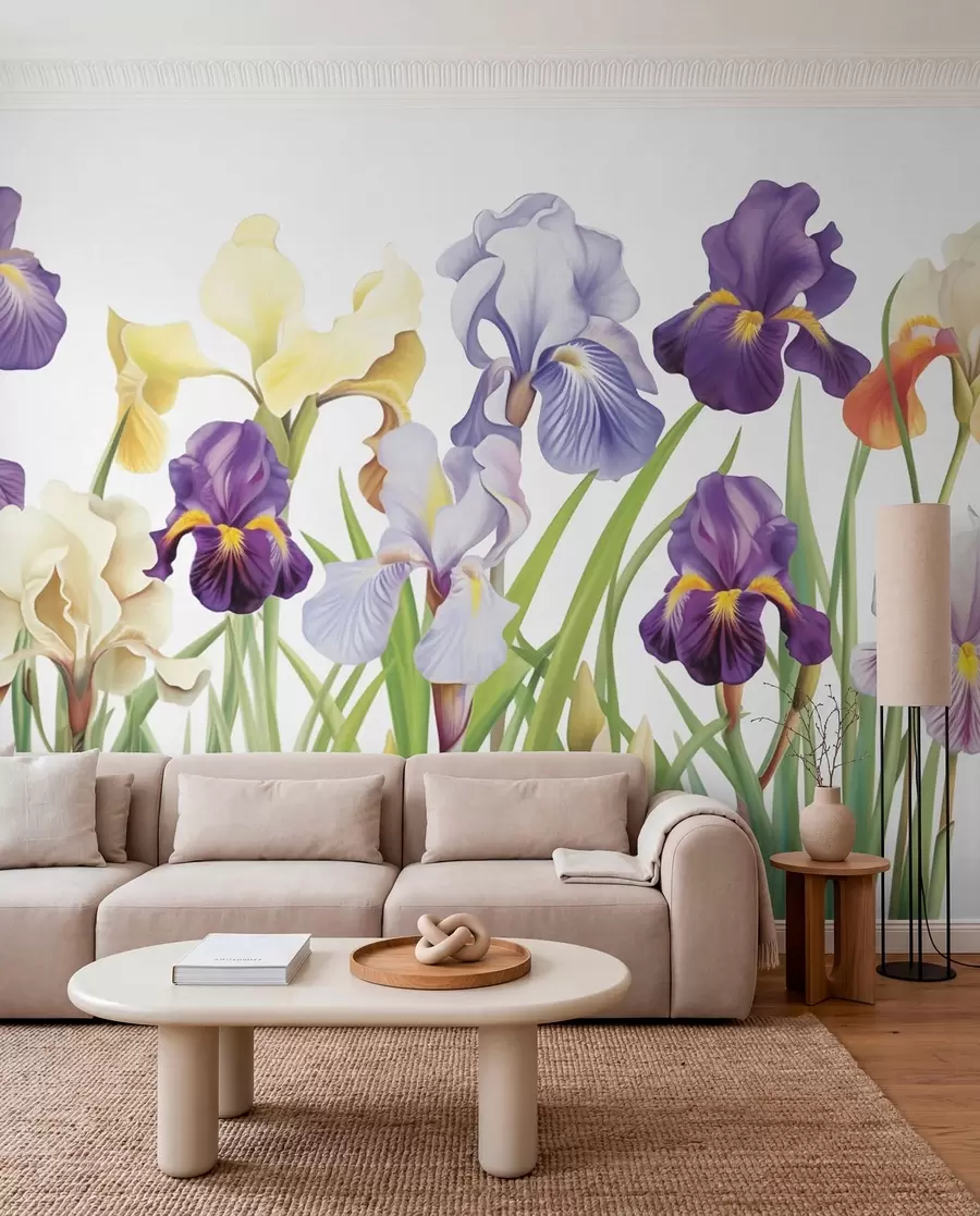 fototapeter Irisblomster w03641