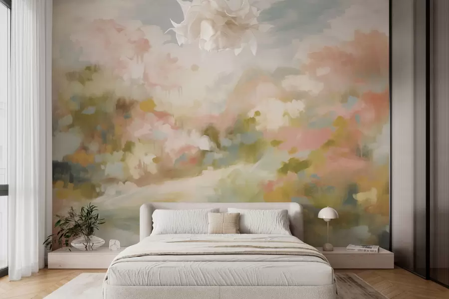 Fototapete Abstrakter Frühlingswald w03707