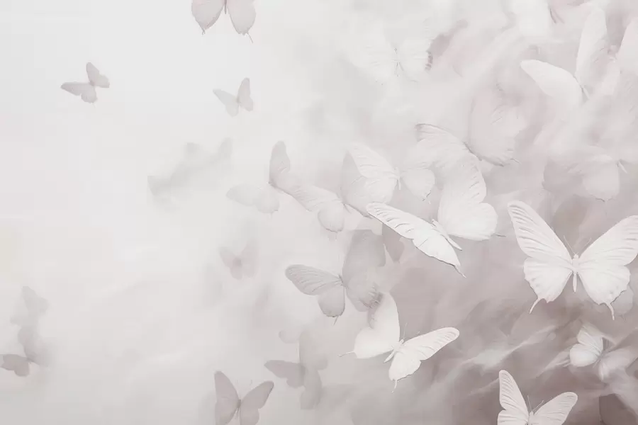 Fototapete Schmetterlinge im Nebel w03841v1