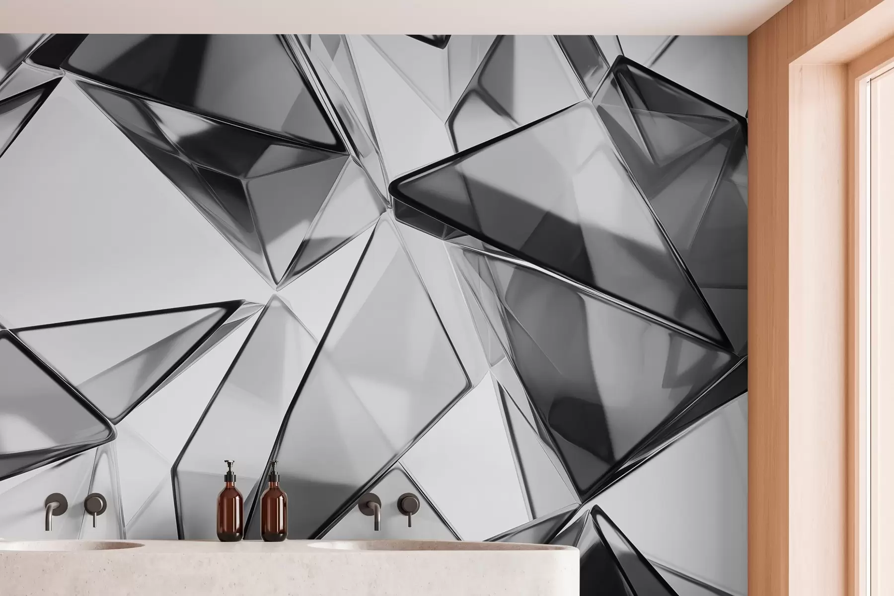 fototapeter Prismatisk abstraktion w03903