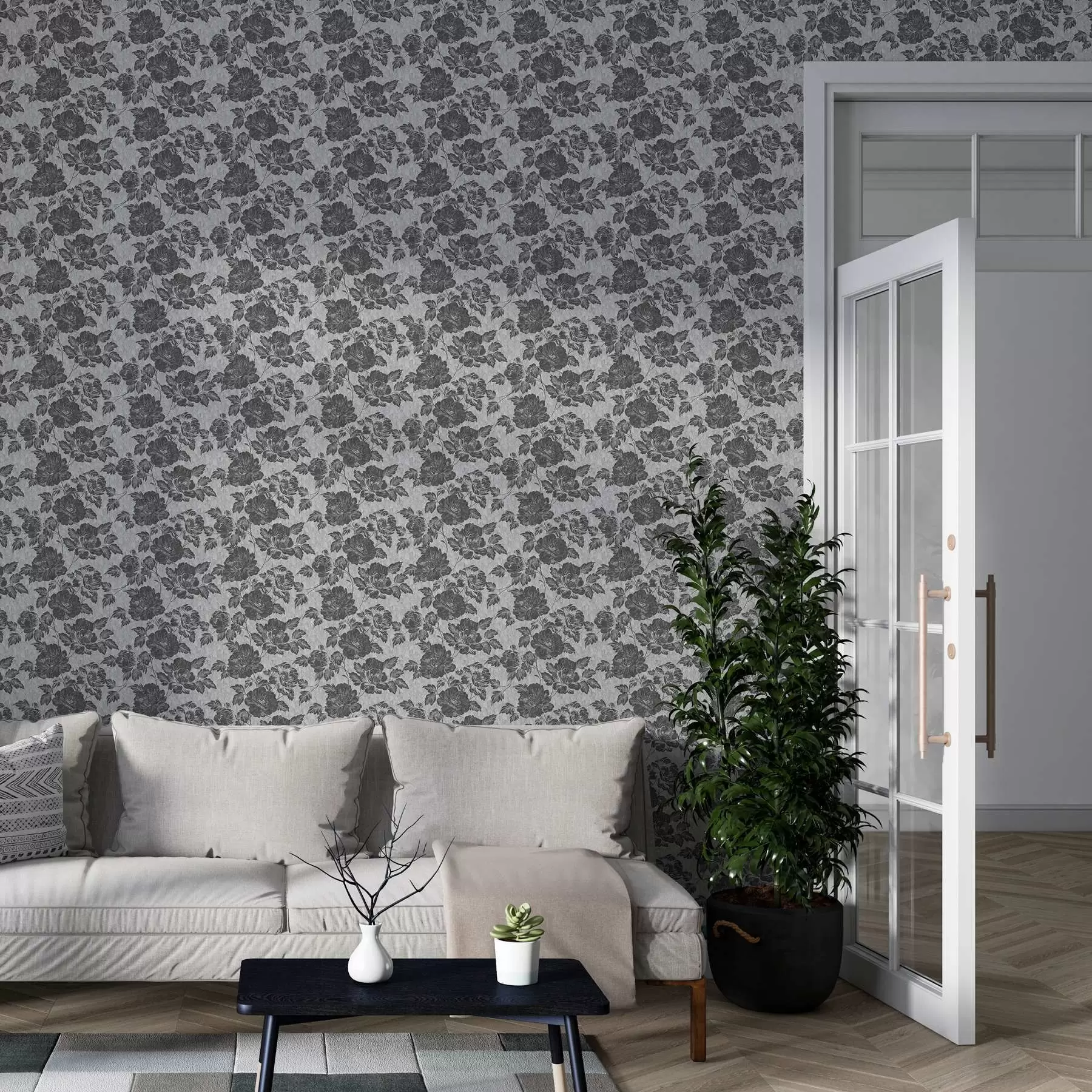 fototapeter Mørke blomster a00129