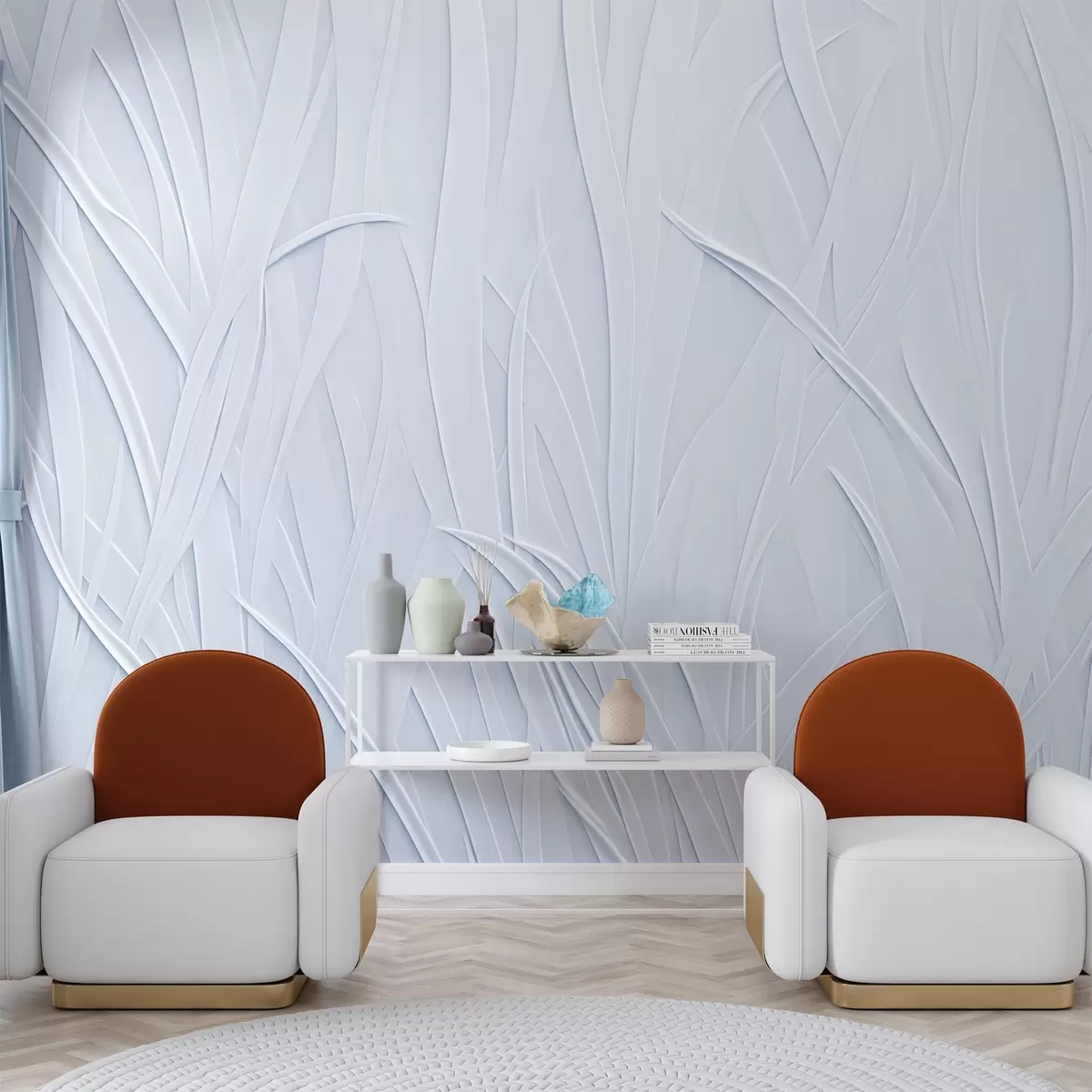 Murale Lignes courbes w03985v1