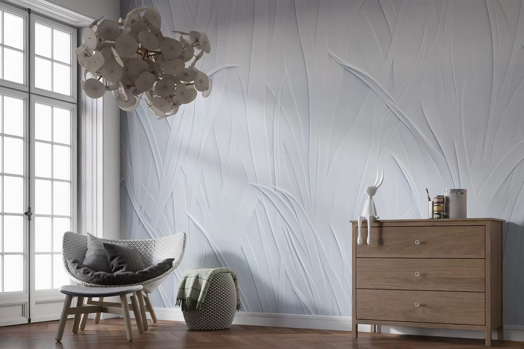Murale Lignes courbes w03985v1
