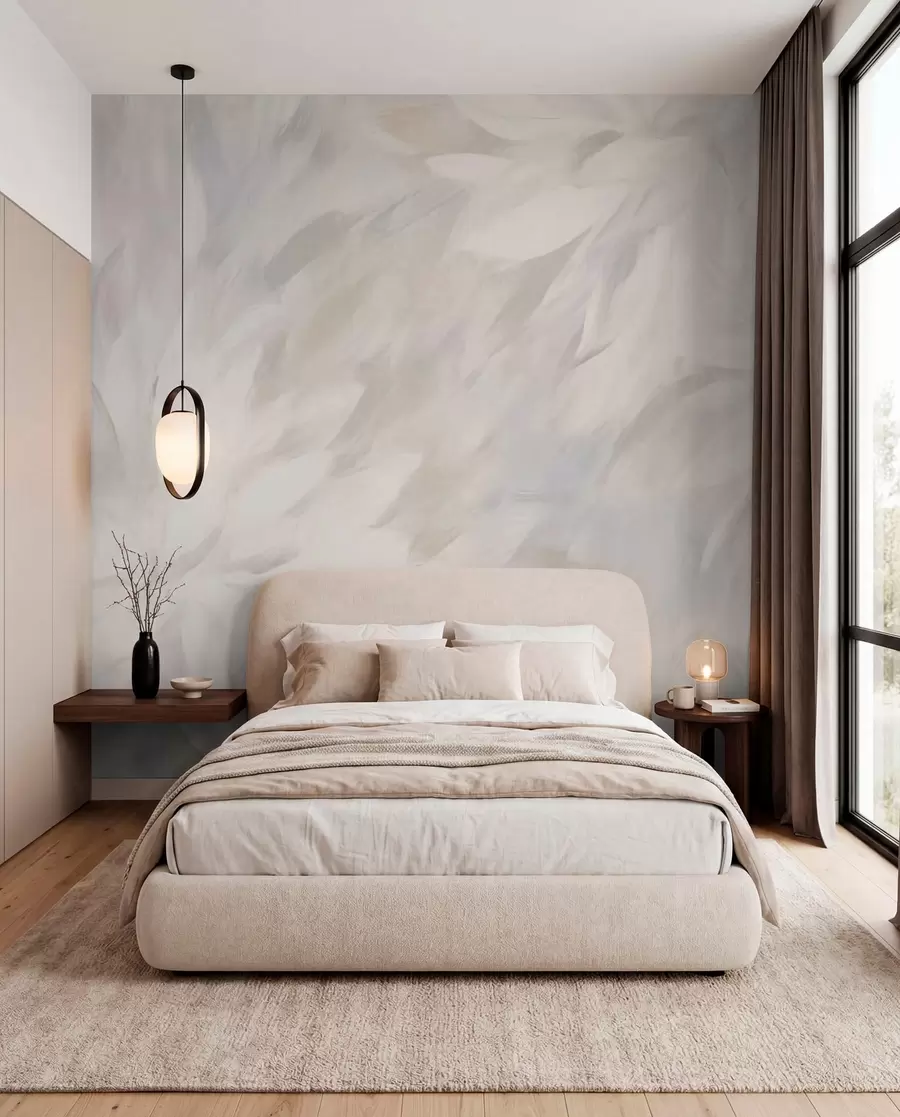 Murale Fleurs dans le style des traits doux w03986