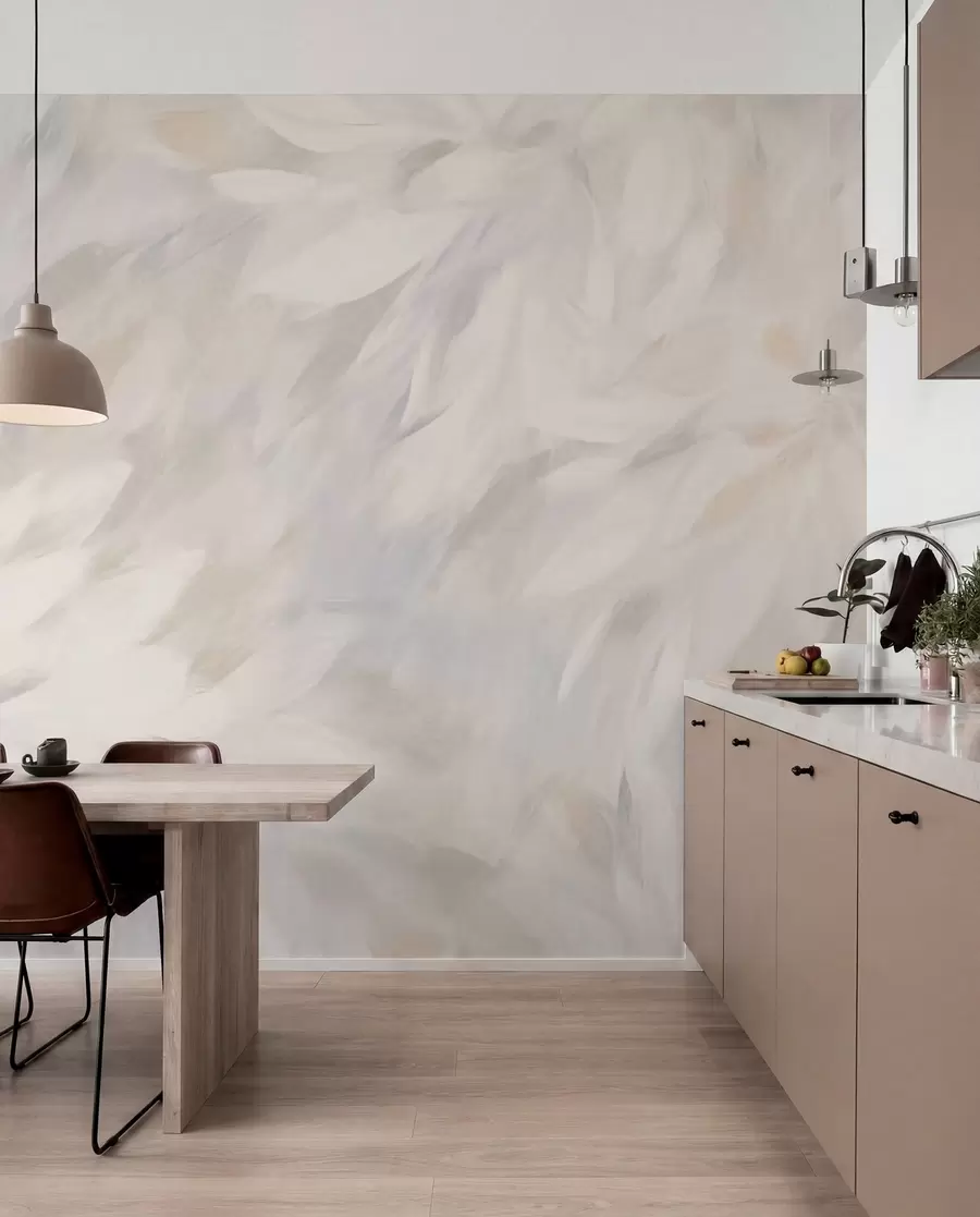 Murale Fleurs dans le style des traits doux w03986