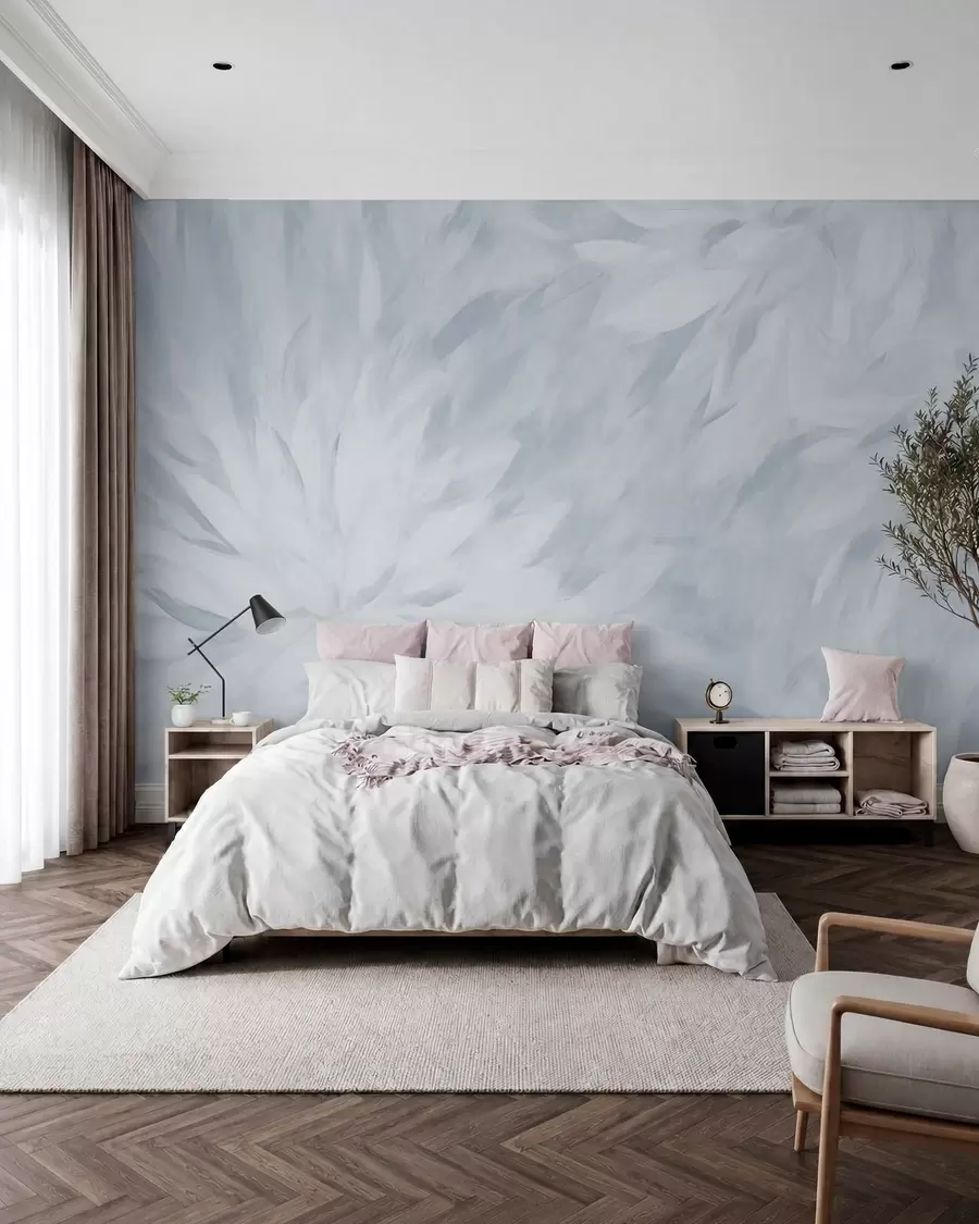 Murale Fleurs dans le style des traits doux w03986v3
