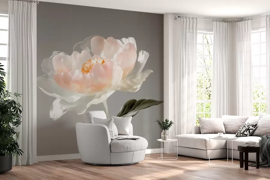 Fototapete große Blume im Glas w04030