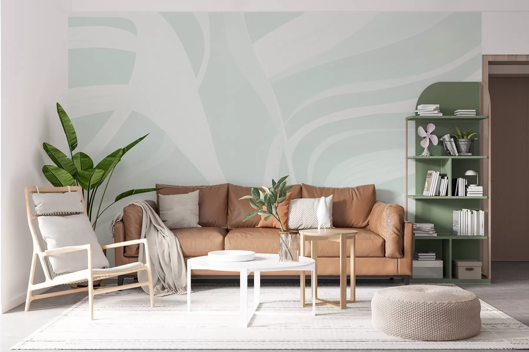 fototapeter Bløde linjer w04041v2