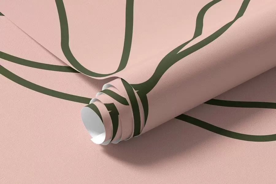 fototapeter Delikate blomsterlinjer w09167v1