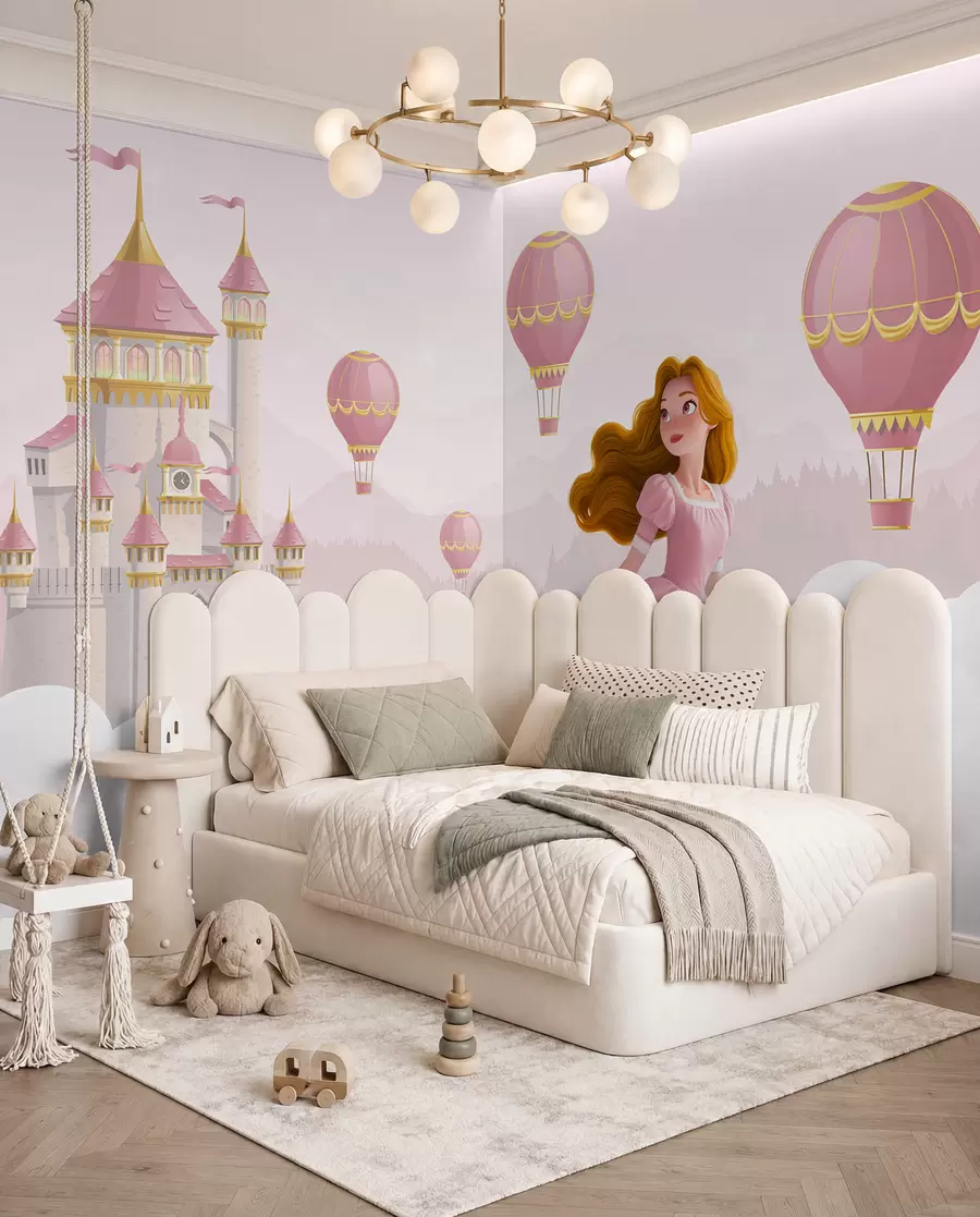 Murale Ballons sur le château w04015v1