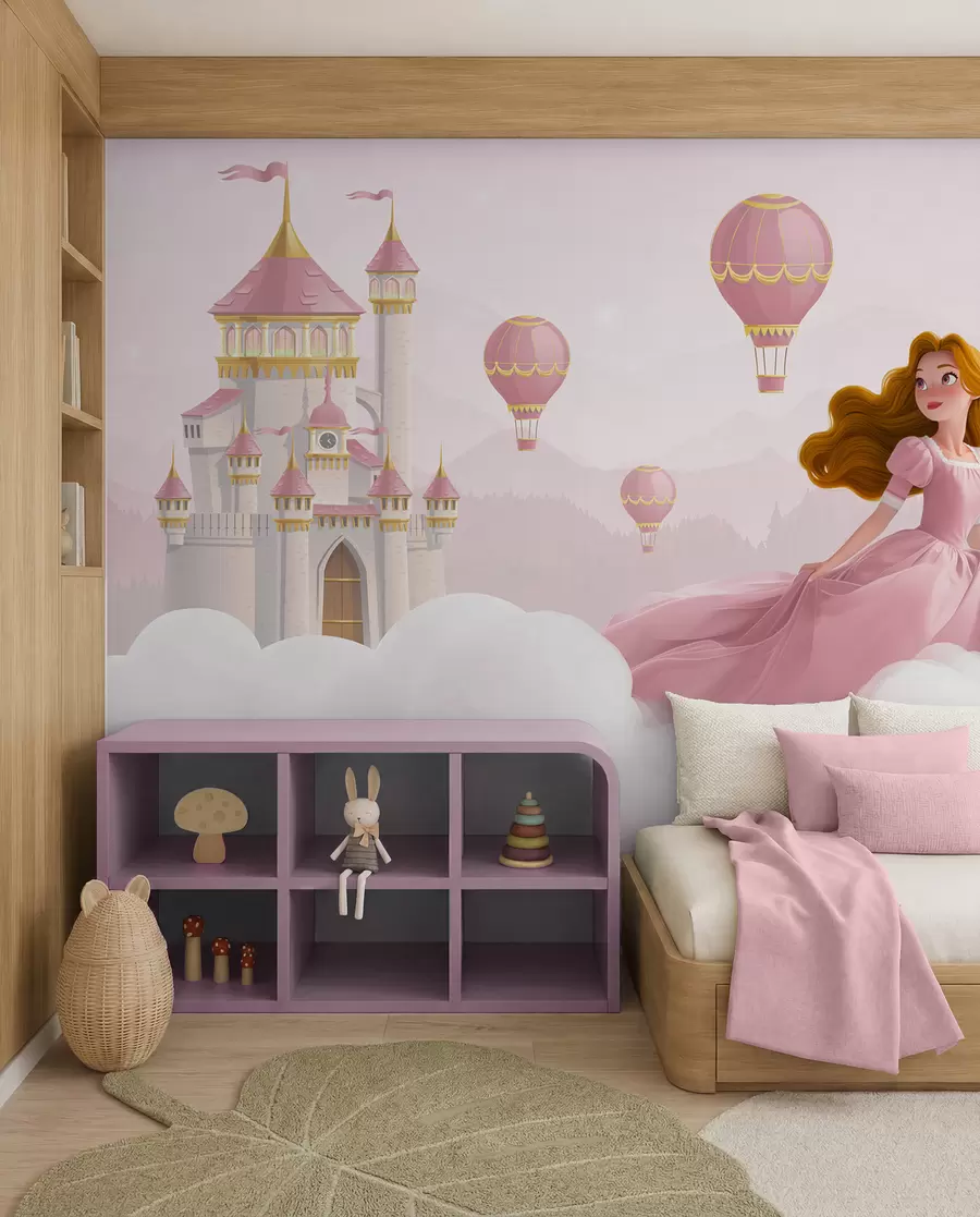Murale Ballons sur le château w04015v1