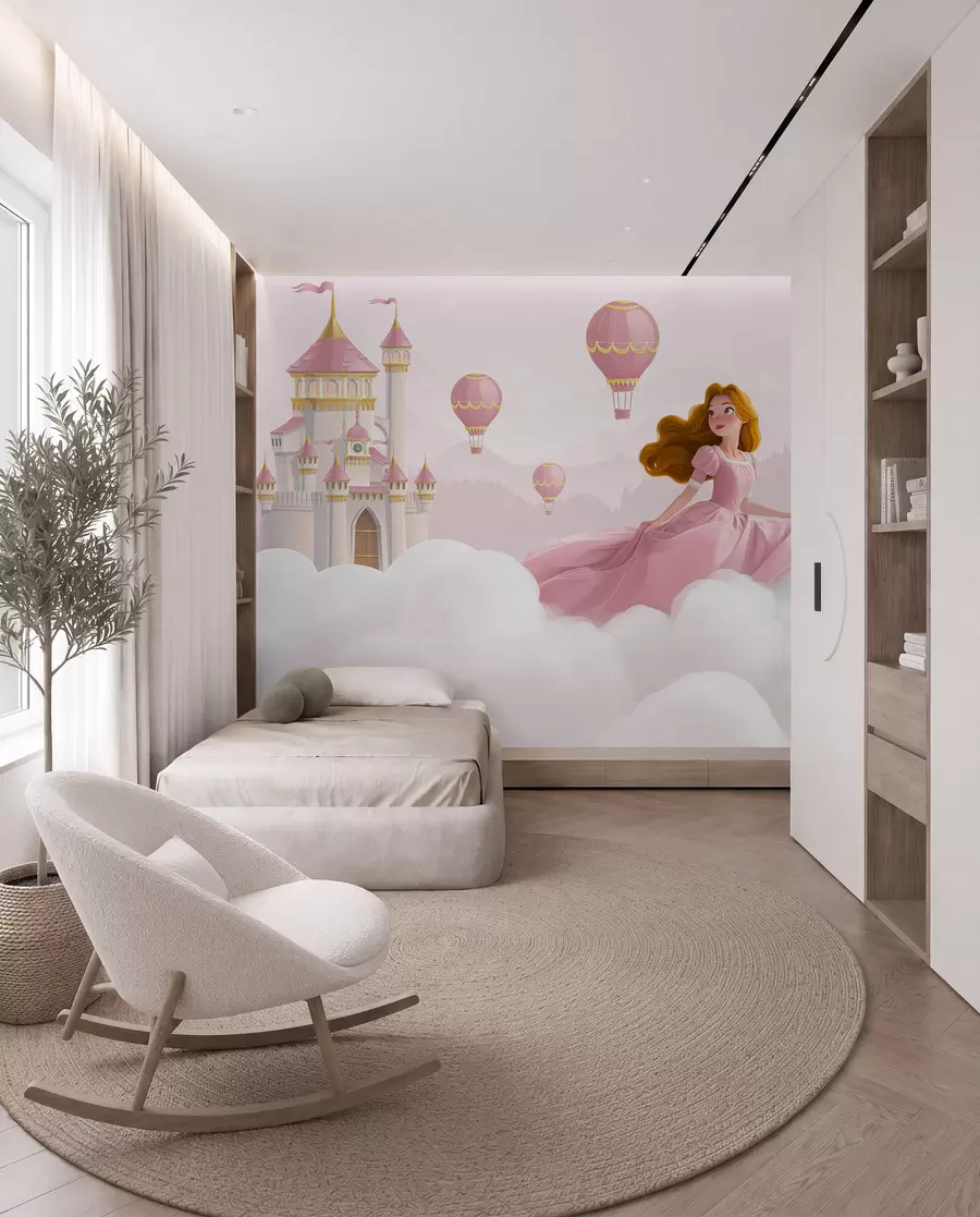 Murale Ballons sur le château w04015v1