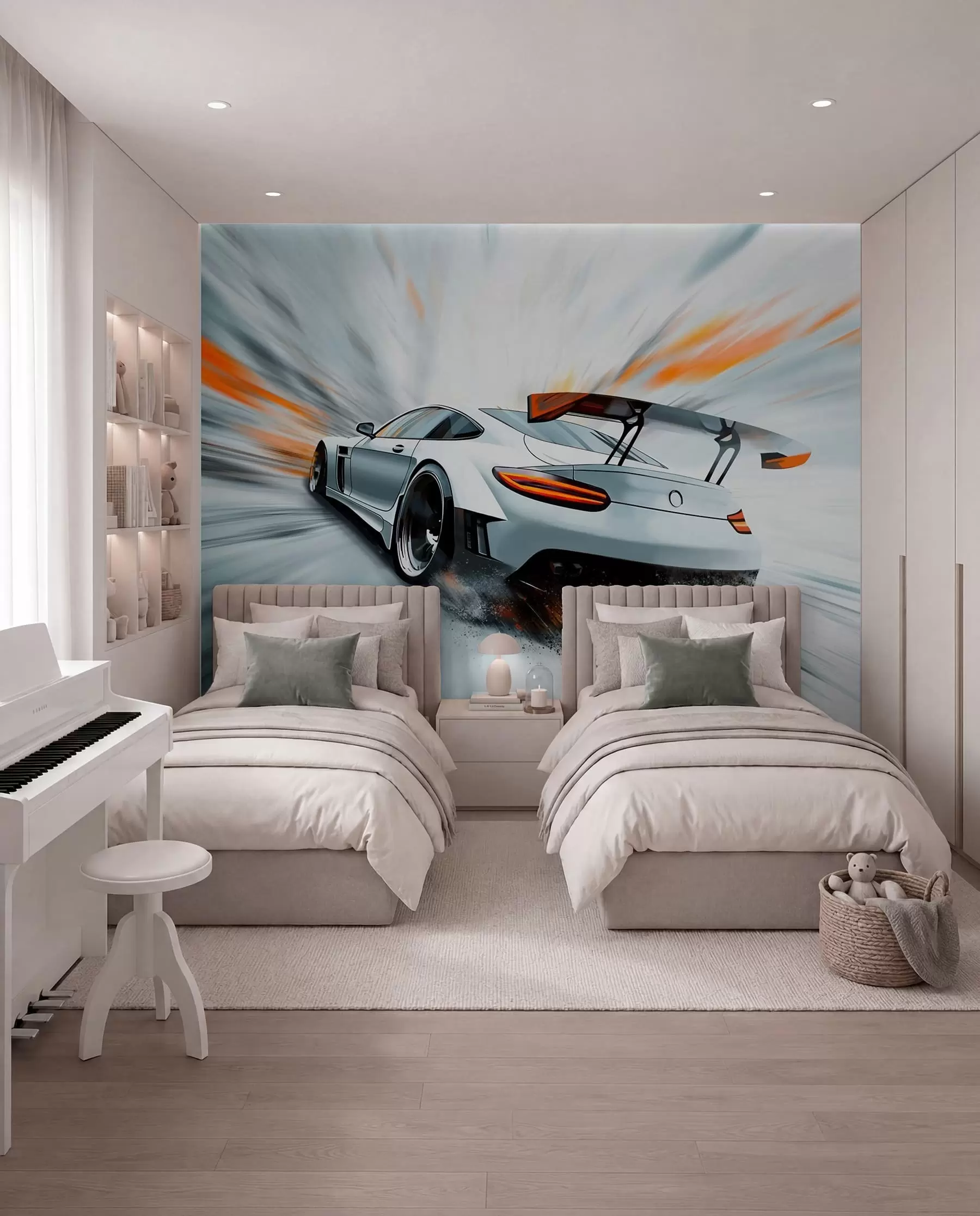 Murale Course dans l’espace w04074