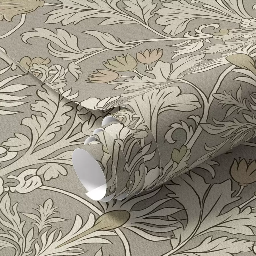 Murale Ornement floral classique dans le style de William Morris a00171