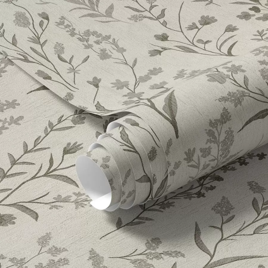 fototapeter Monokromt græs på engen i vintagestil a00192