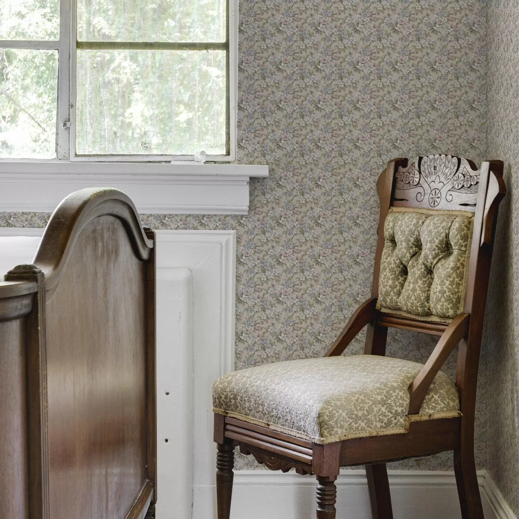 fototapeter Diagonalbuket med forårsblomster i sarte nuancer a00204