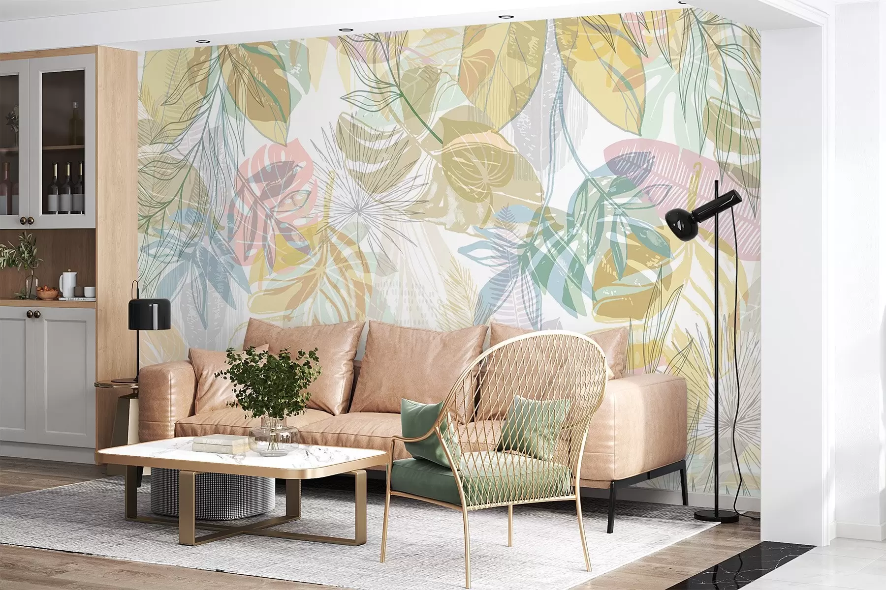 Fototapete Palmenblätter w04107v2