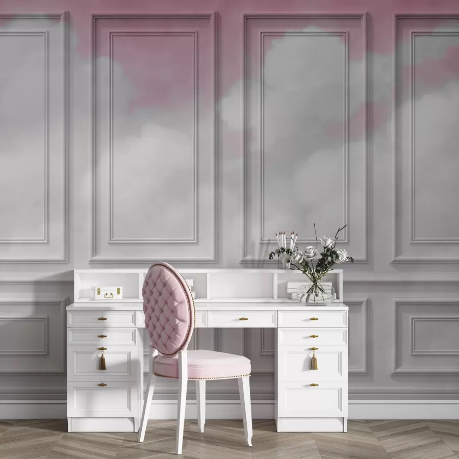 Fototapete Schimmelpilzimitation mit luftigen Wolken w04110v2