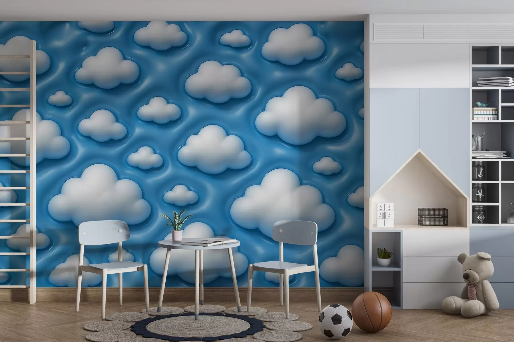 Murale Nuages volumineux w04137