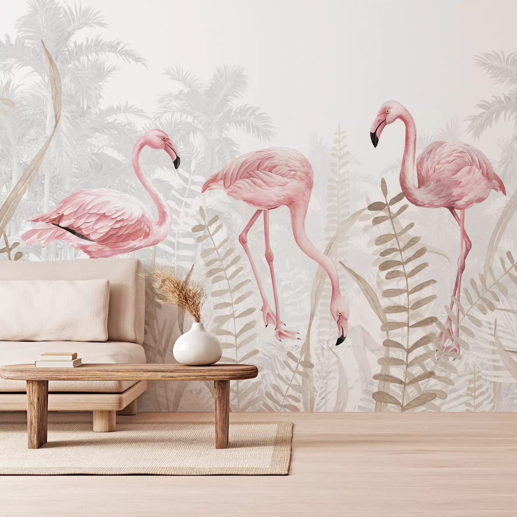 fototapeter Flamingo w04122