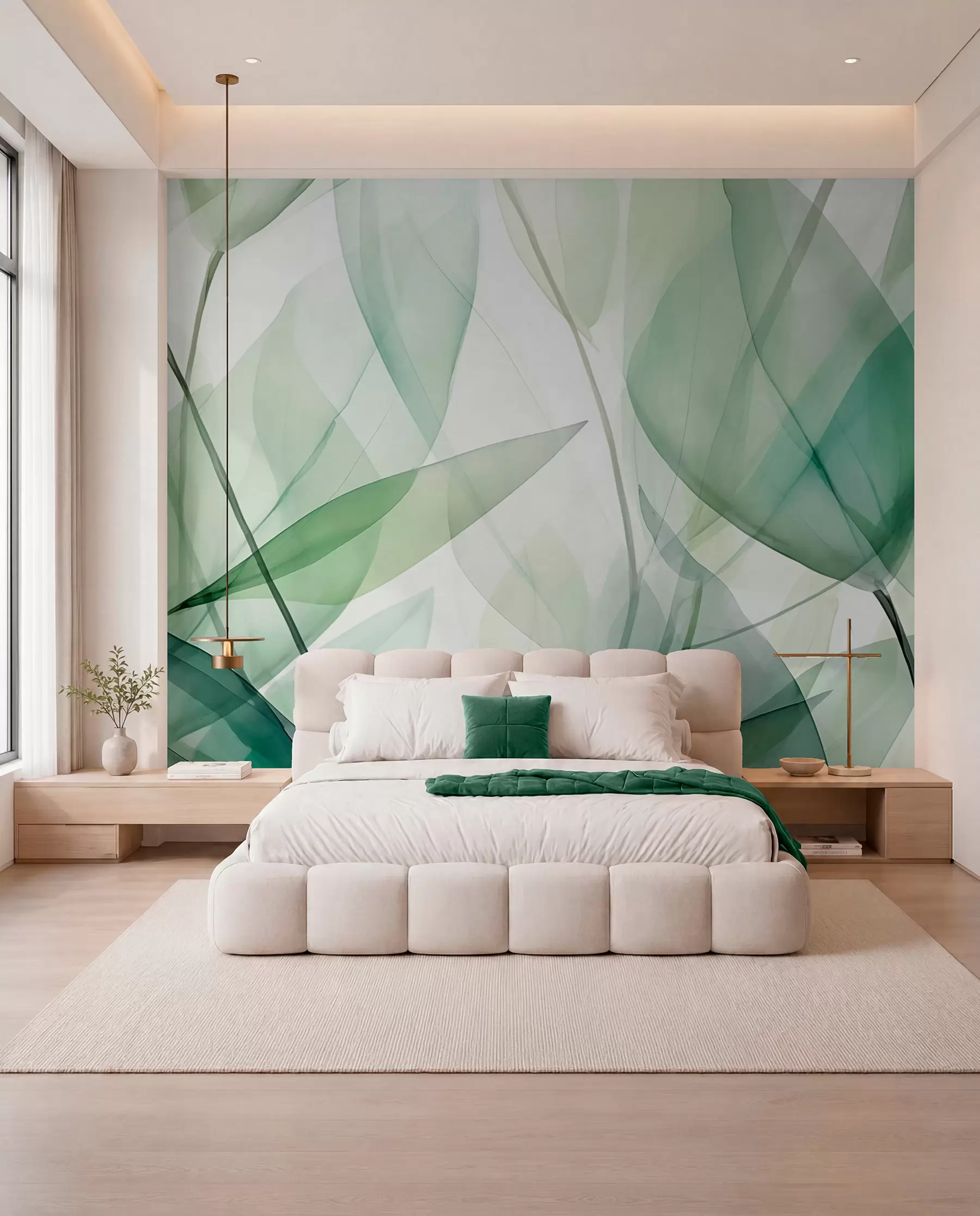 Murale Veines transparentes des feuilles w04145