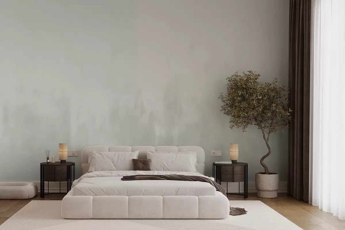 fototapeter Akvarelgradient i grå-beige toner, minimalisme w04156