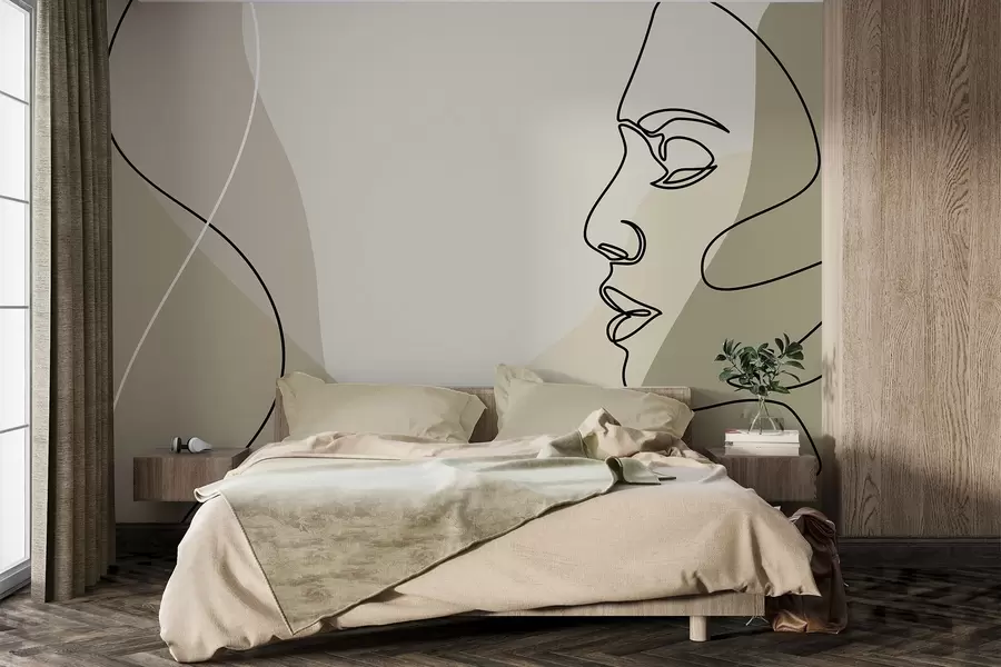 fototapeter Abstrakt ansigt w09231v1