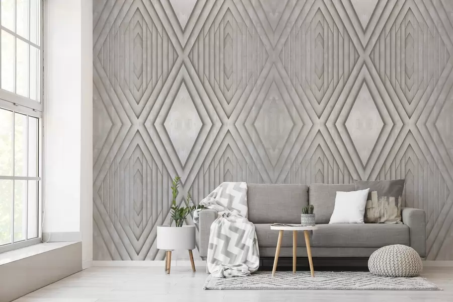 Fototapete nachahmung von Holzpaneelen in beigen Farben w04168