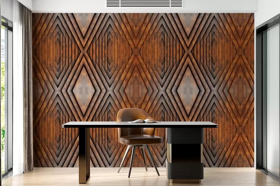 fototapeter efterligning af træpaneler w04168v1