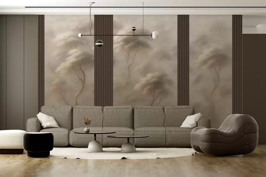 Fototapete Wald trifft auf Tafelkunst w04187