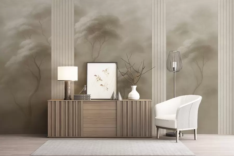 Fototapete Wald trifft auf Tafelkunst w04187v1