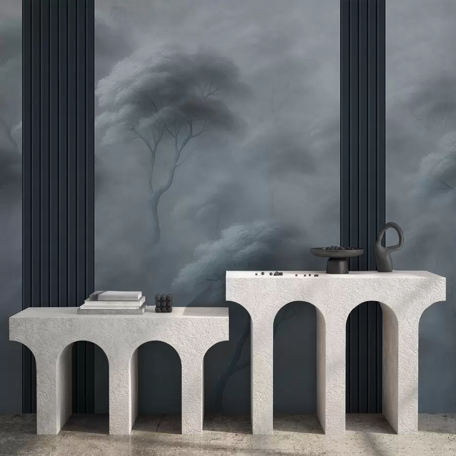 fototapeter Skov møder panelkunst w04187v2