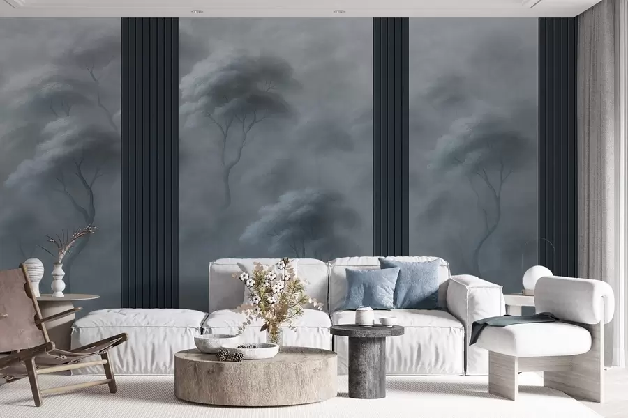 Fototapete Wald trifft auf Tafelkunst w04187v2