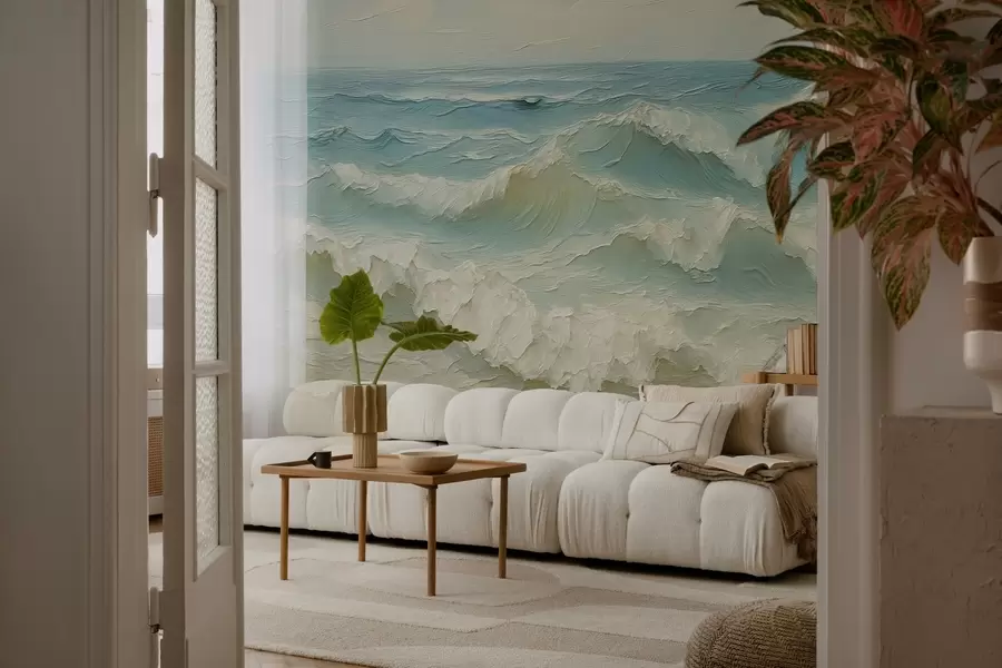 Fototapete Volumetrische Wellenillusion w04202