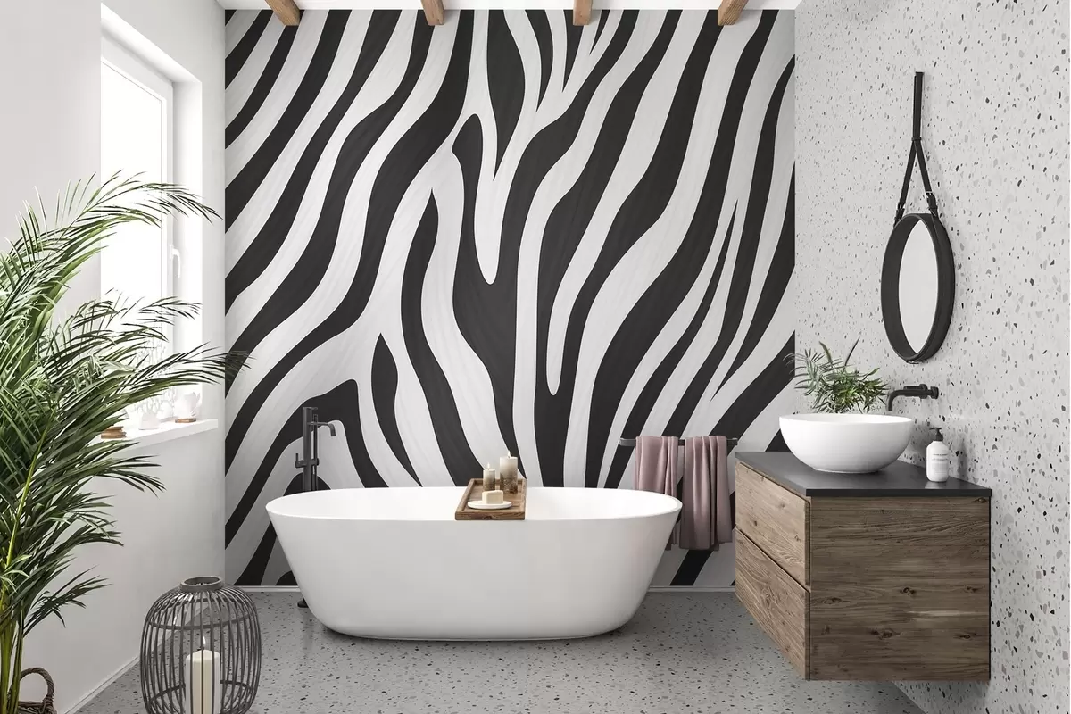 fototapeter Zebra-mønster w04214