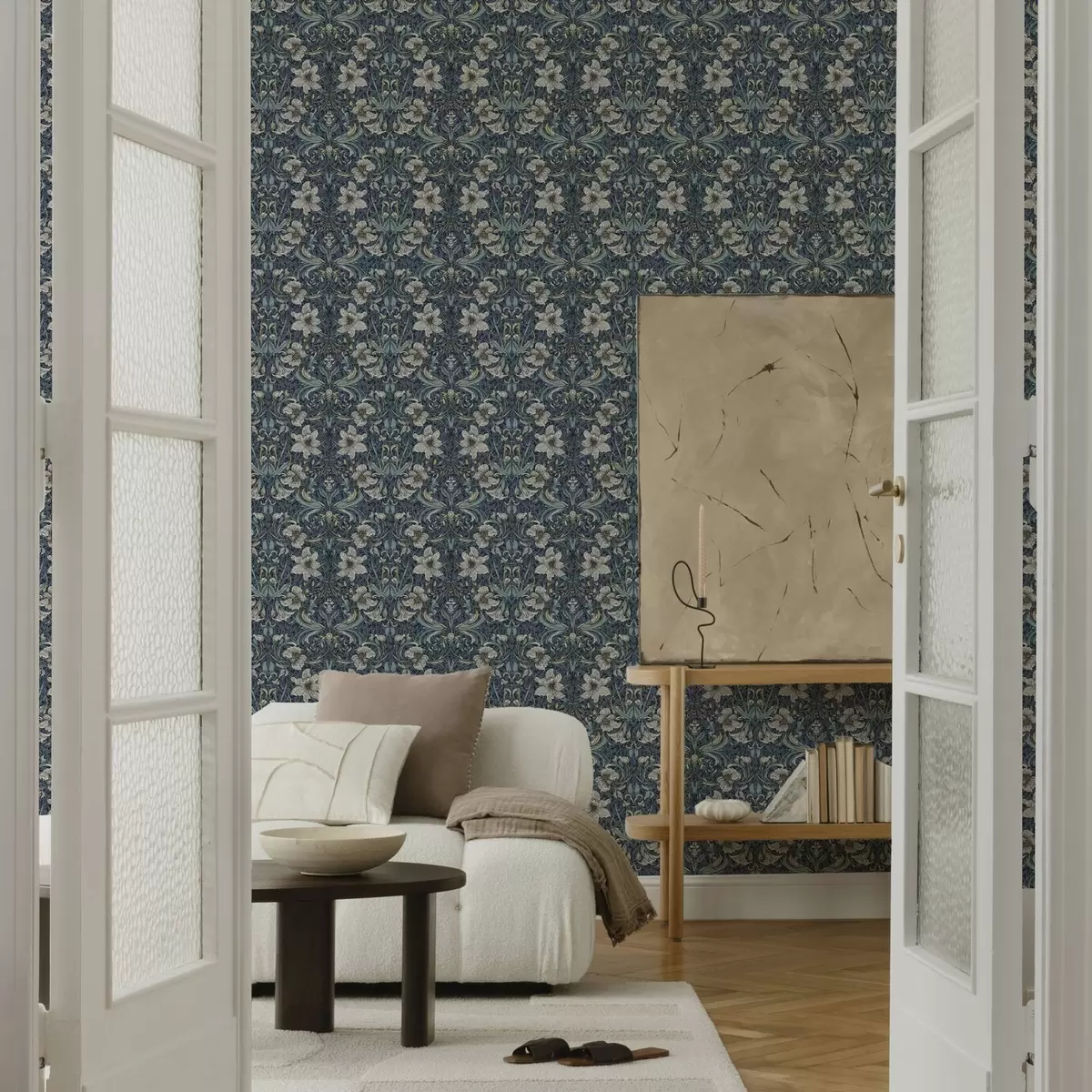 Baggrund Klassisk blomsterornament i stil med William Morris a00232